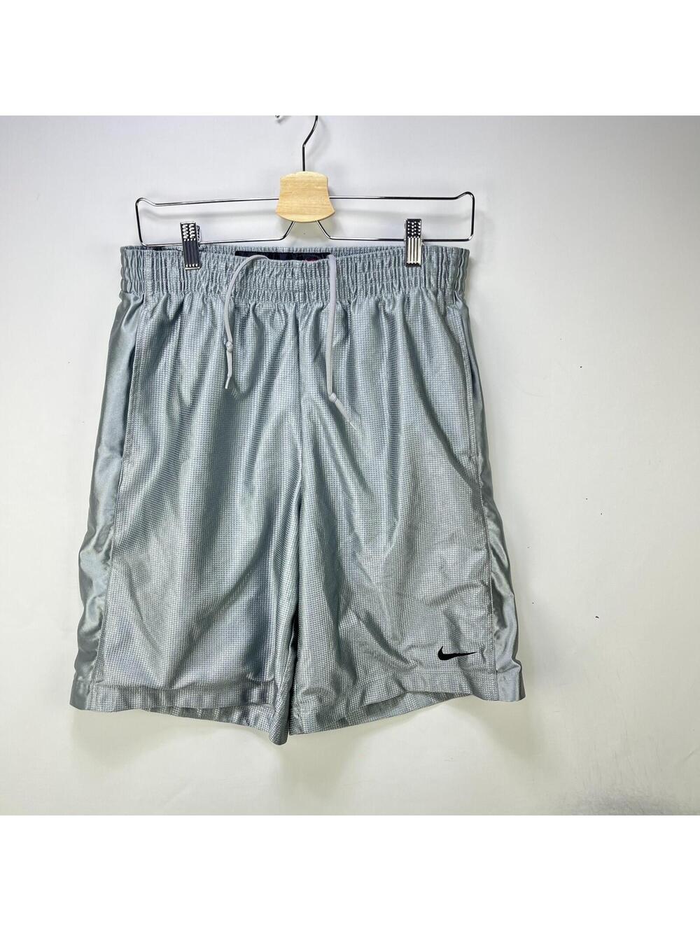 Vintage Nike Silver Mesh Performance Basketball Shorts M